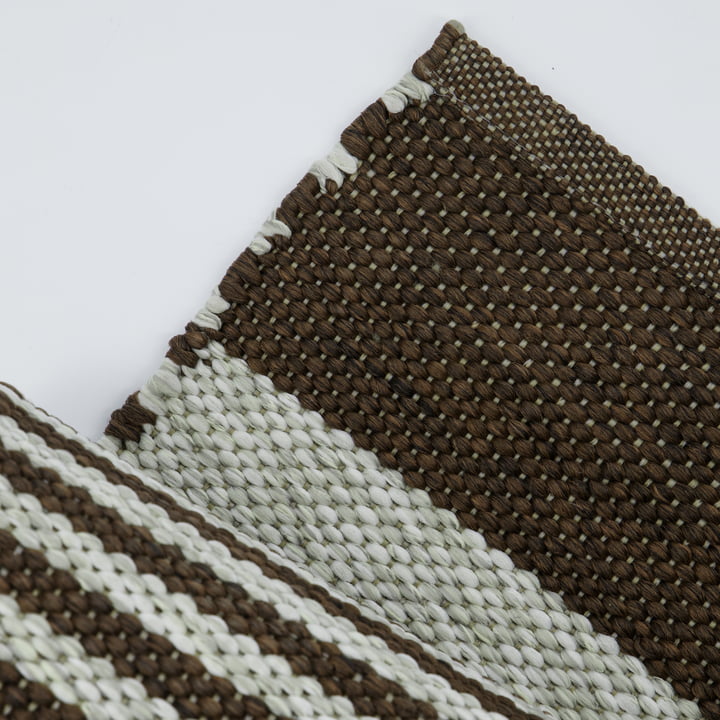 House Doctor - Tapis Alfo Outdoor, 90 x 200 cm, marron / naturel
