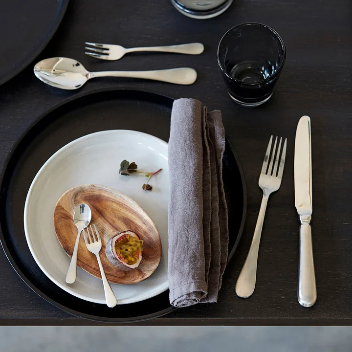 House Doctor - Brush Set de couverts, finition argentée (16 pcs.)