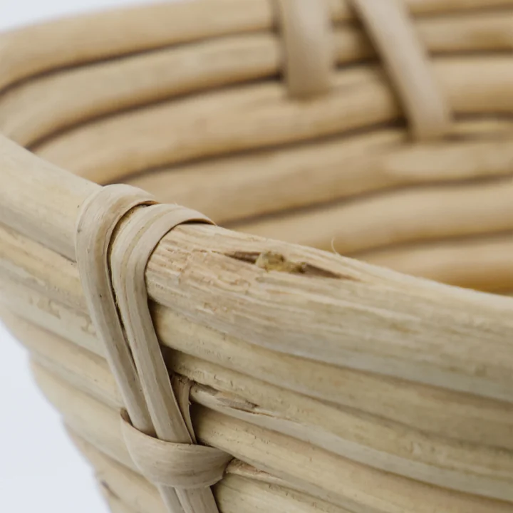House Doctor - Corbeille de rangement Conical, L 15 x H 5 cm, rotin