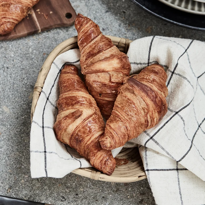 House Doctor - Corbeille de rangement Conical, L 20 x H 6 cm, rotin