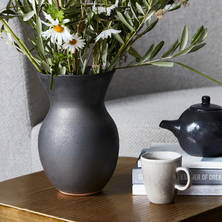 House Doctor - Corp Vase, H 27 cm, noir