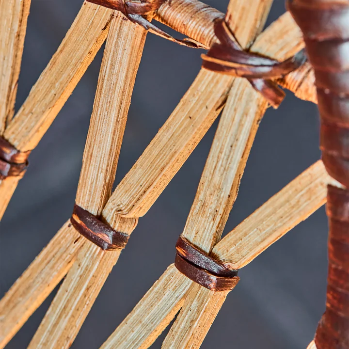 House Doctor - Flow Lounge Chair, rotin naturel