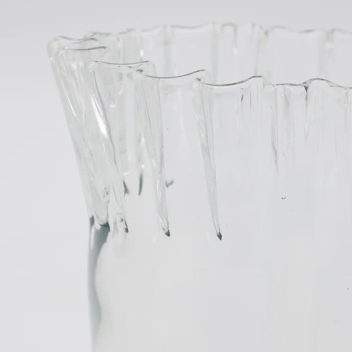 House Doctor - Fold Vase, H 28 cm, transparent