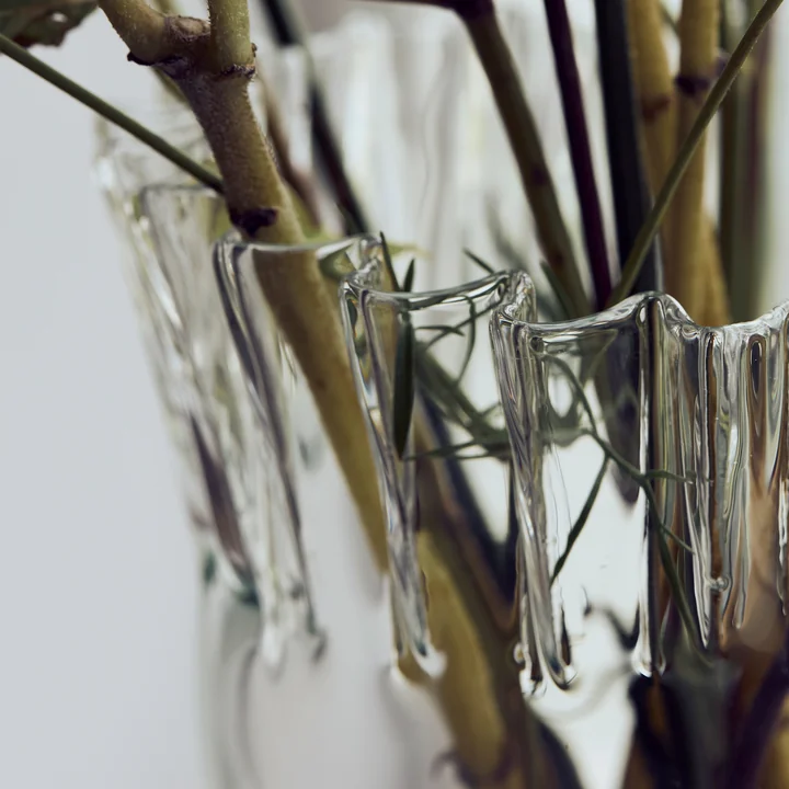 House Doctor - Fold Vase, H 28 cm, transparent