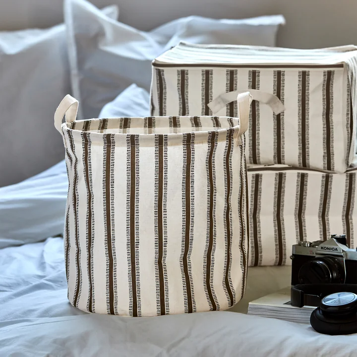 House Doctor - Vibes Corbeille de rangement, Ø 30 x H 30 cm, marron clair