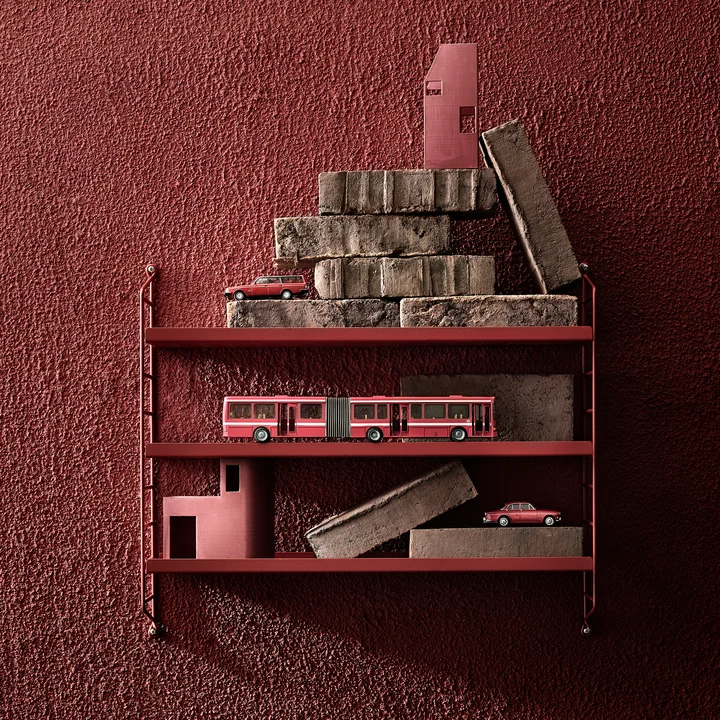 String - Pocket Métal, rouge brun RAL 3012