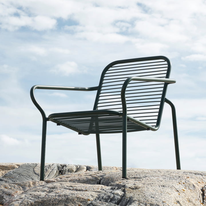 Normann Copenhagen - Vig Lounge Chair, vert foncé