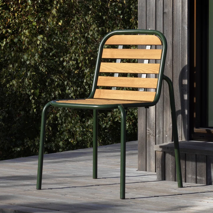 Normann Copenhagen - Vig Chaise, vert foncé / robinier