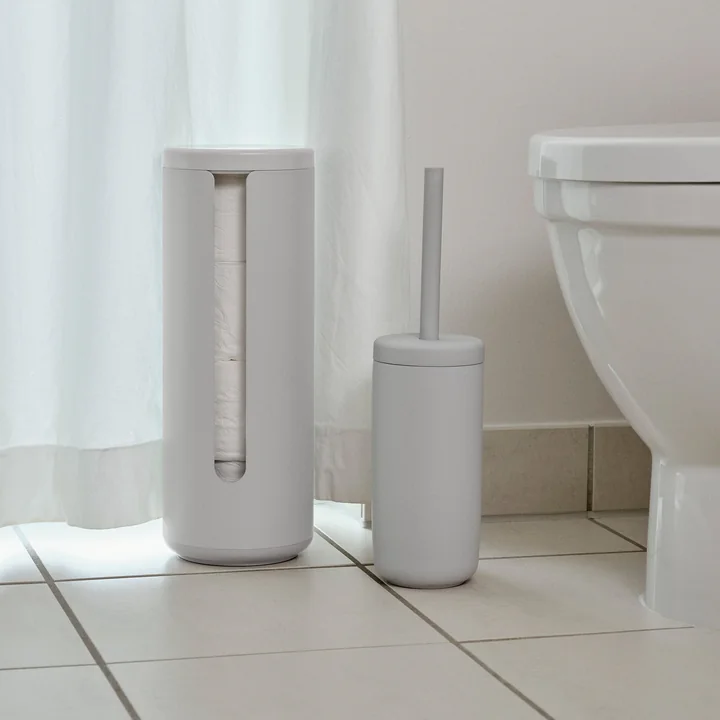 Zone Denmark - Rangement pour papier toilette et brosse à WC, gris