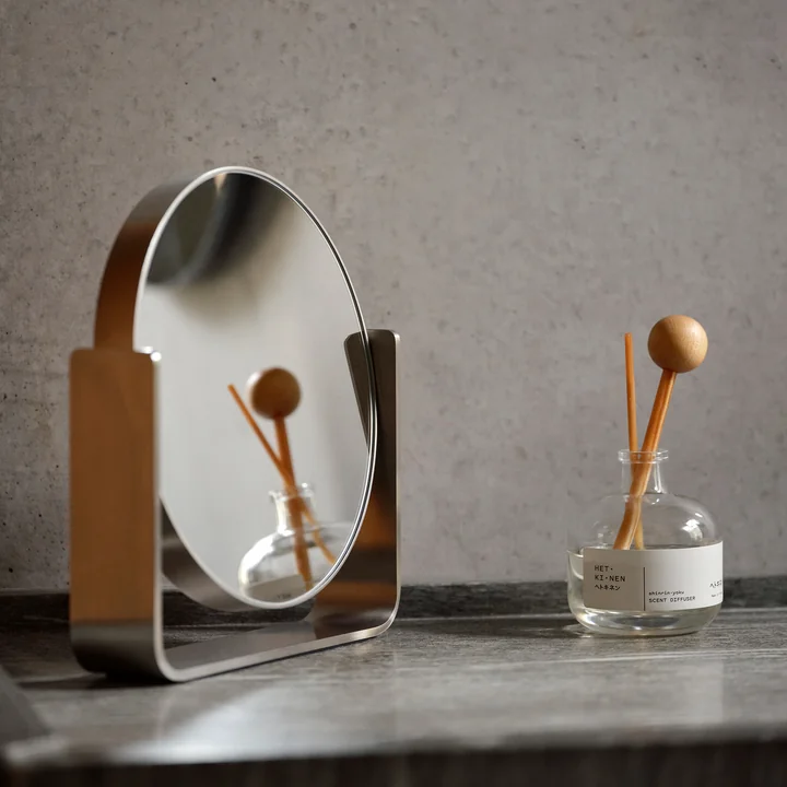 Zone Denmark - Ume Miroir de table, grossissement 5 x, acier