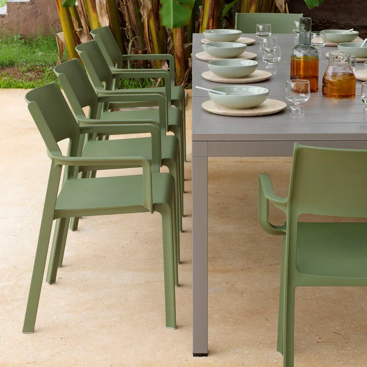 Nardi - Trill Outdoor Chaise avec accoudoirs, agave