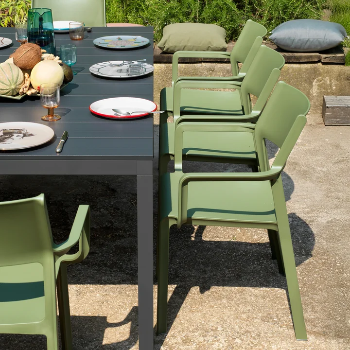 Nardi - Trill Outdoor Chaise avec accoudoirs, agave