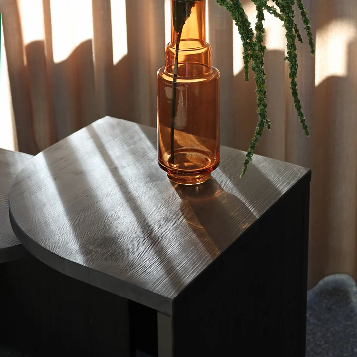 Combine Set de tables d'appoint, pin brun carobé (set de 2) de Karup Design