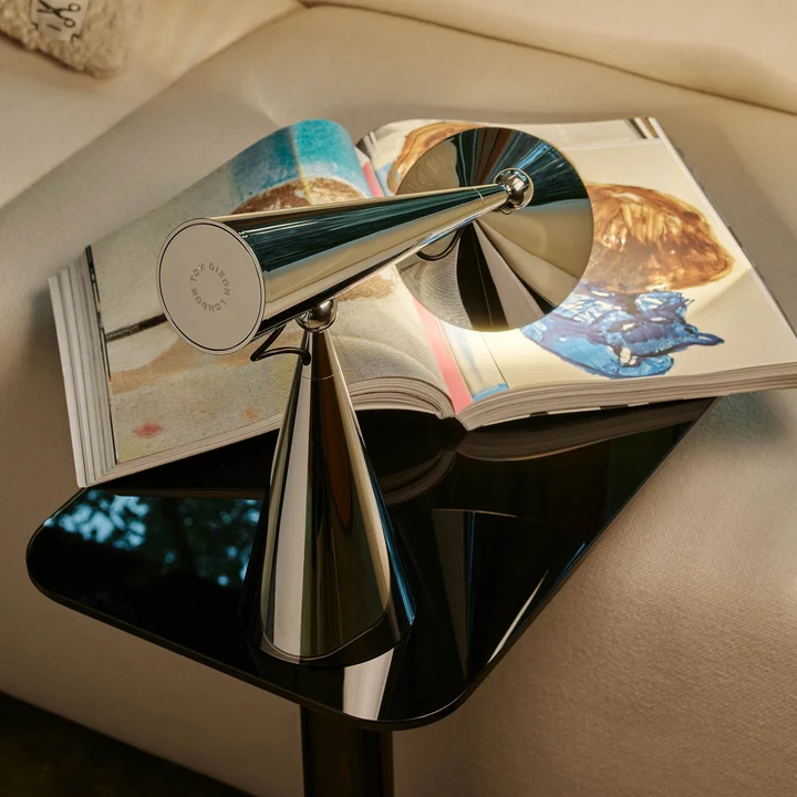 Tom Dixon - Pose Task LED lampe de table, argent