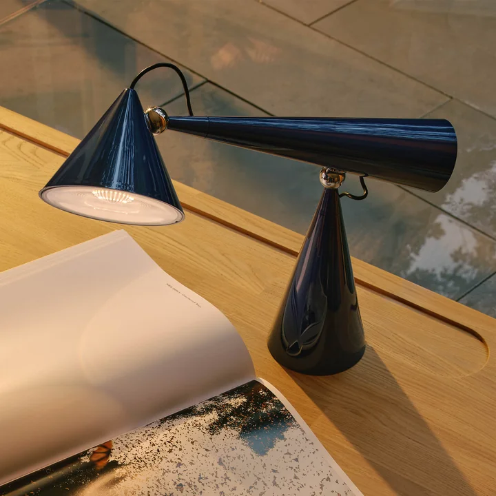 Tom Dixon - Pose Task LED lampe de table, indigo