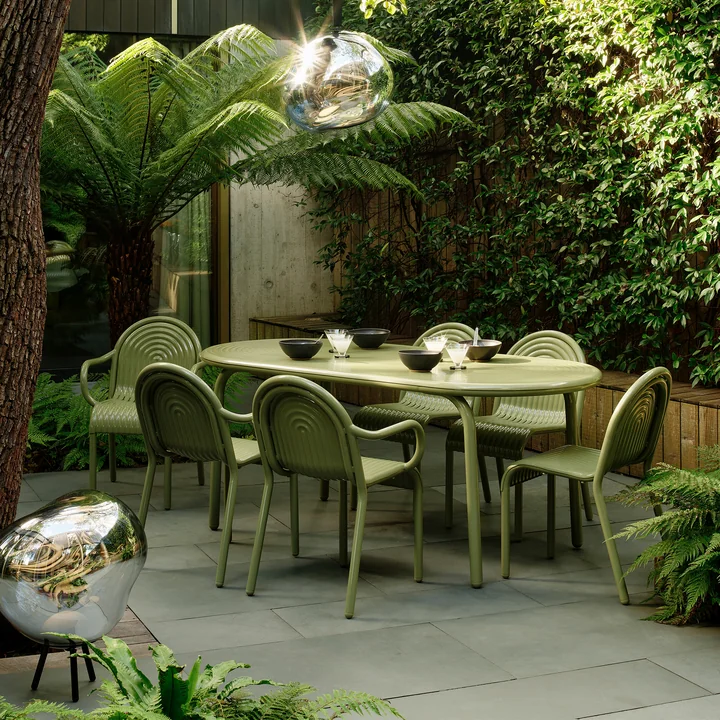 Tom Dixon - Groove Meuble de jardin, vert mousse