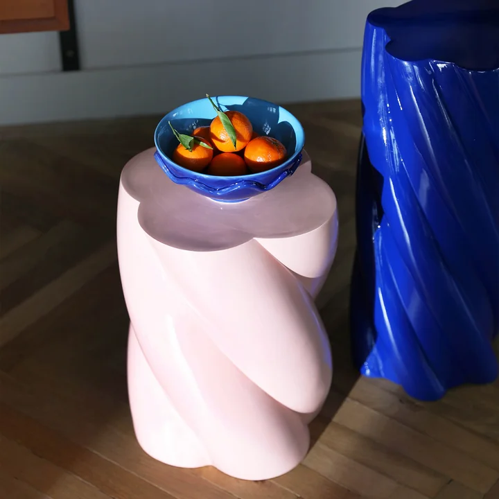 & klevering - Guimauve table d'appoint 40 x Ø 29 cm, rose