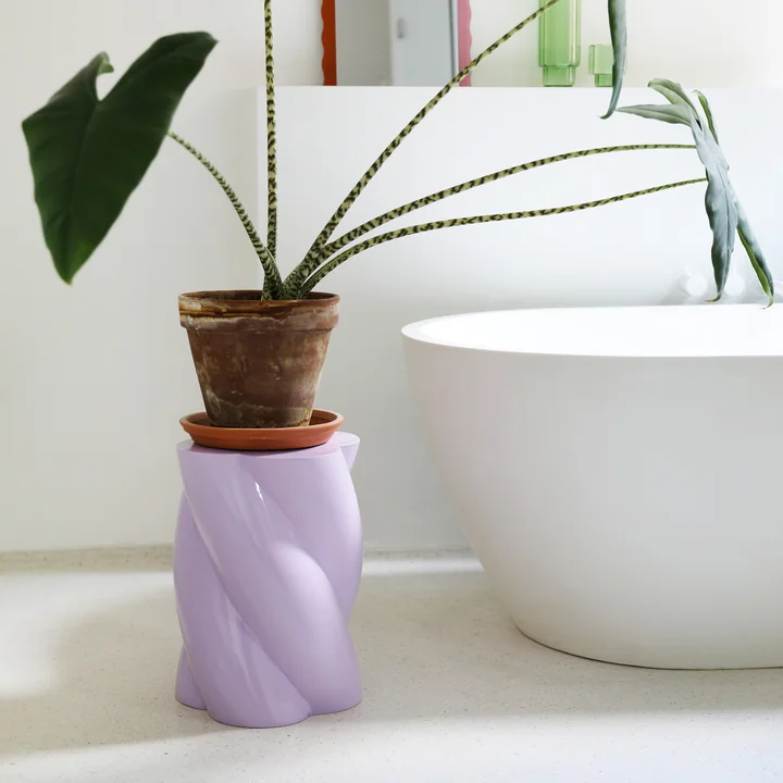 & klevering - Marshmallow table d'appoint 40 x Ø 29 cm, lilas