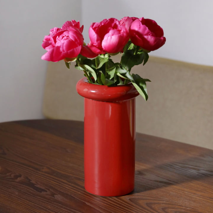 & klevering - Turban Vase 27 x Ø 16 cm, bourgogne