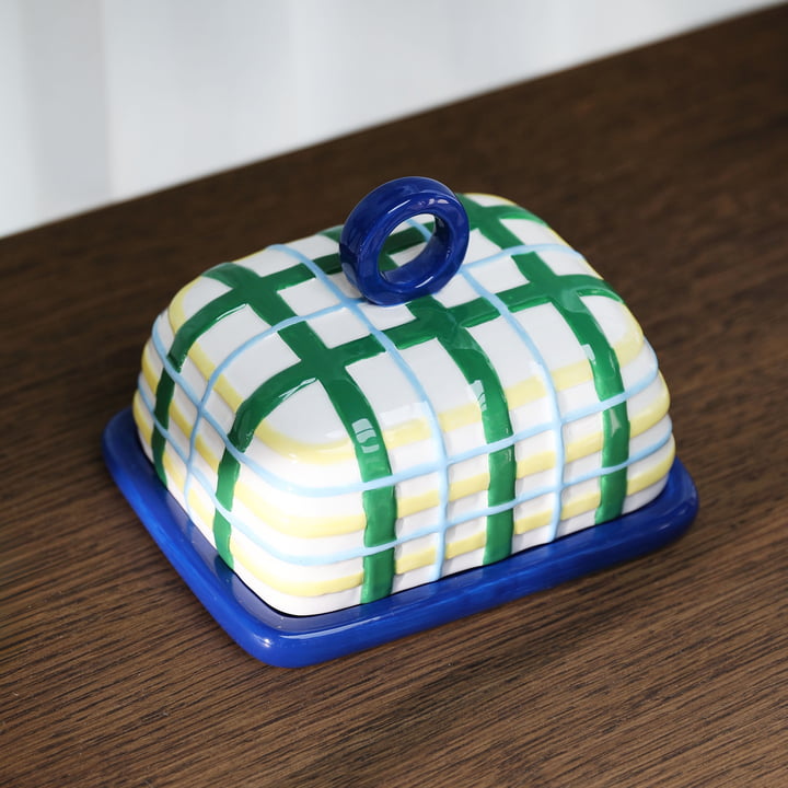 & klevering - Plaid Beurrier, bleu