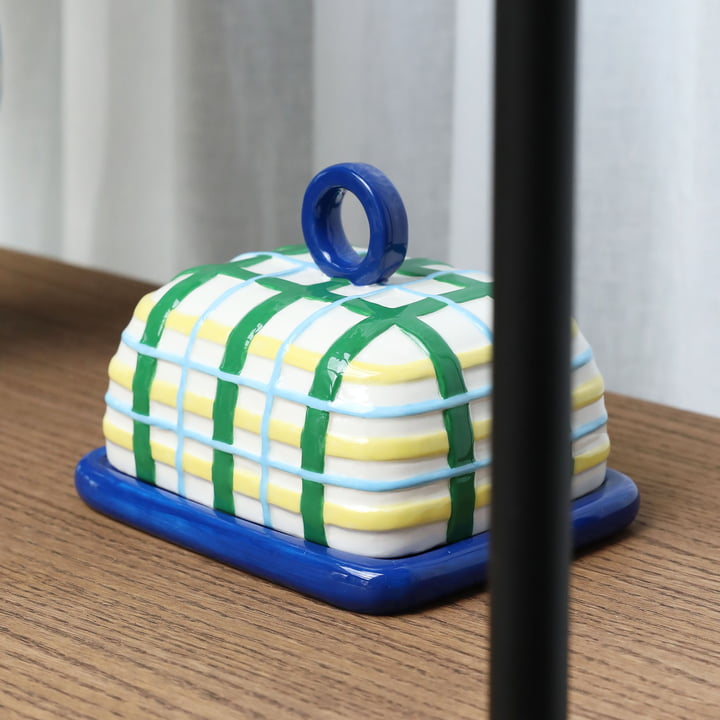 & klevering - Plaid Beurrier, bleu