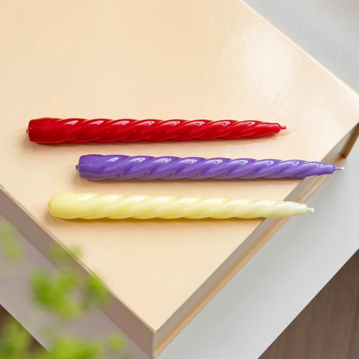 & klevering - Bravo Bougies à tige, sunset (set de 3)