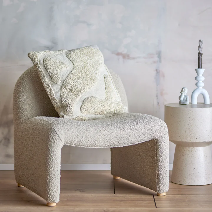 Bloomingville - Canelli coussin, 50 x 50 cm, coton naturel