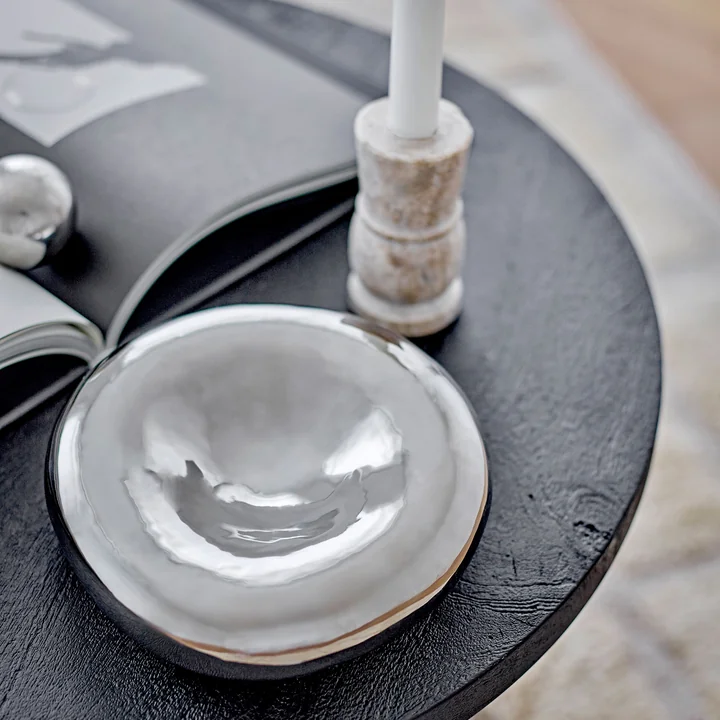 Bloomingville - Shine coupe, Ø 18 x 6 cm, argenté