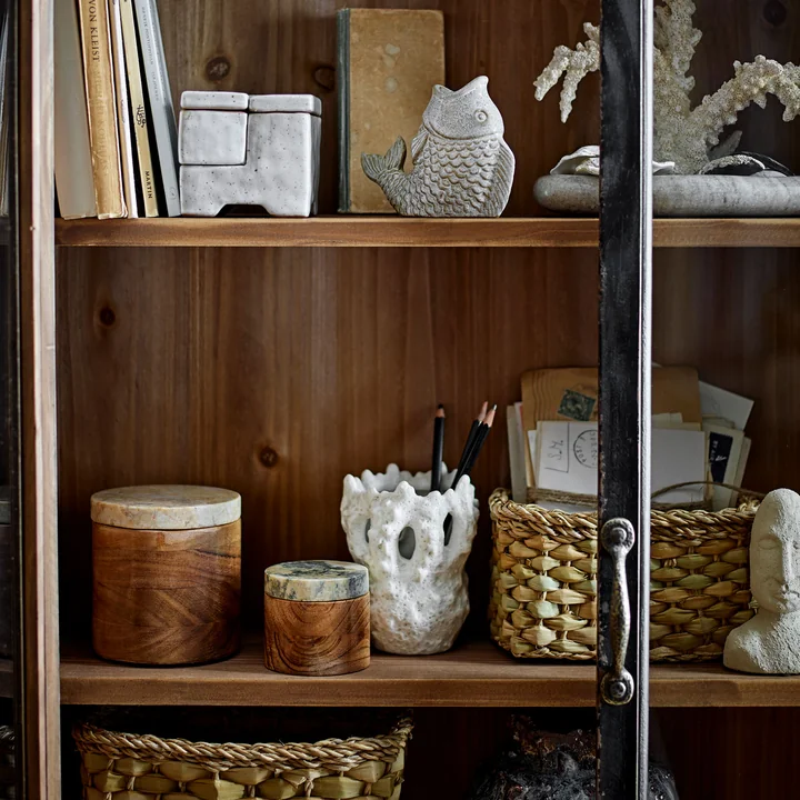 Bloomingville - Fianna Vase, H 12,5 cm, blanc