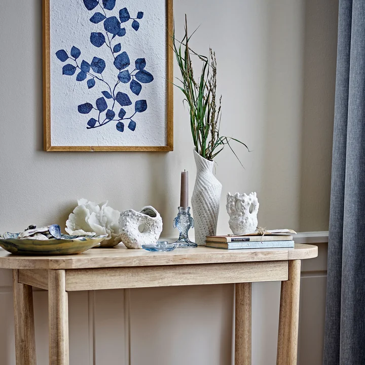 Bloomingville - Fianna Vase, H 12,5 cm, blanc