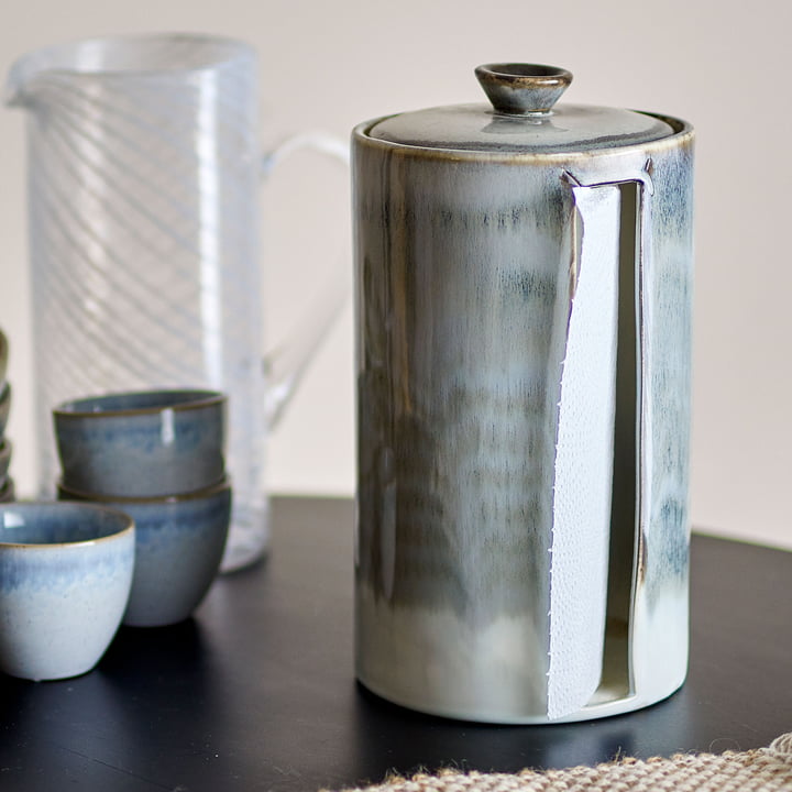 Bloomingville - Paula porte-rouleau de cuisine, Ø 15 x H 27 cm, gris