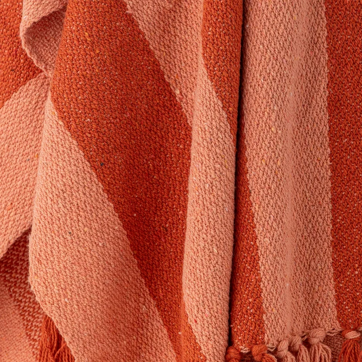 Bloomingville - Frello couverture, 130 x 160 cm, orange