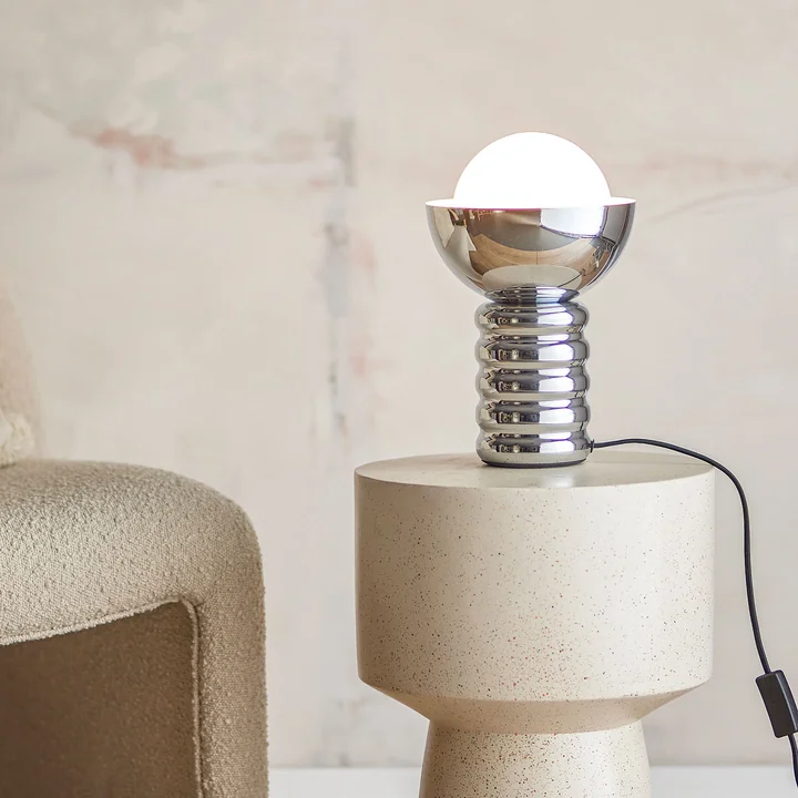 Spike lampe de table, argent de Bloomingville