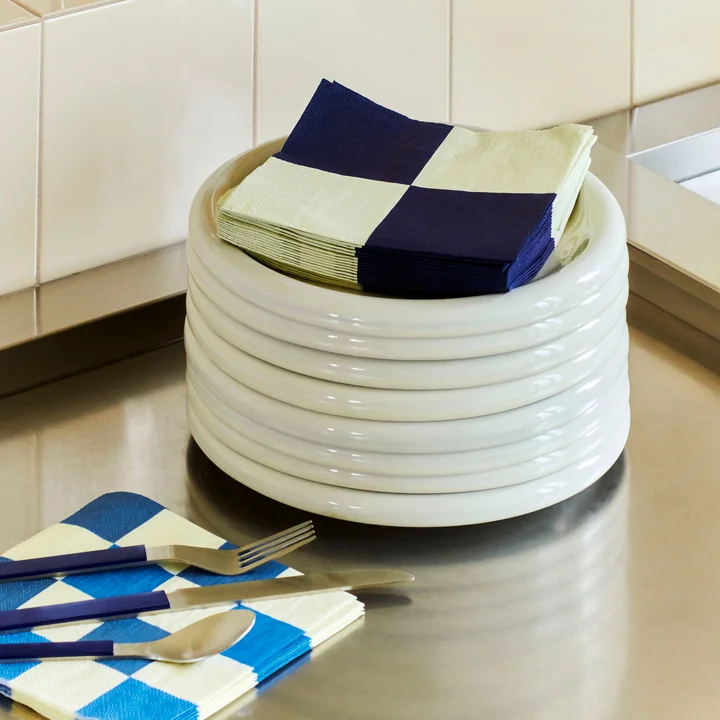 HAY - Barro Assiette Ø 18 cm, blanc cassé