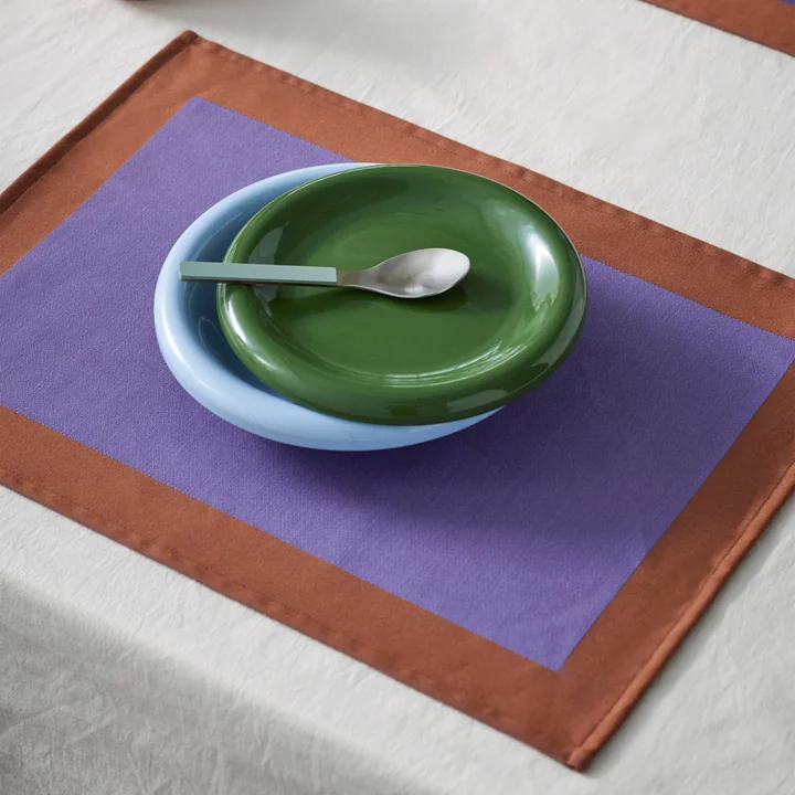 HAY - Ram Set de table, 31 x 43 cm, violet / marron