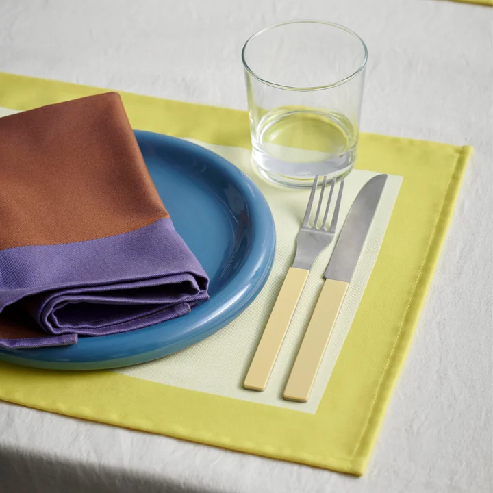 HAY - Ram Set de table, 31 x 43 cm, jaune, Ram Serviette de table