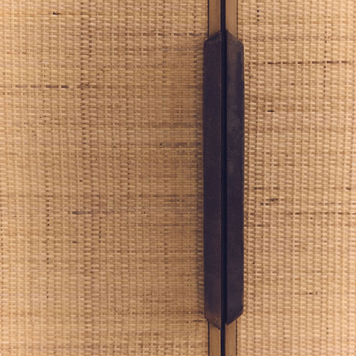 HKliving - Pioneer Armoire, 100 x 180 cm, rotin