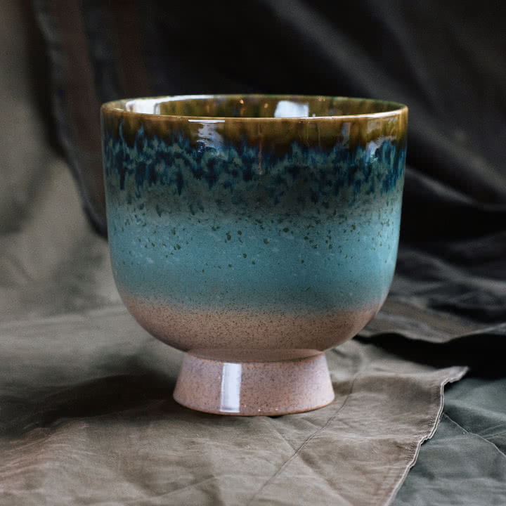 HKliving - Retro Pot de fleurs Ø 20,5 cm, lagoon