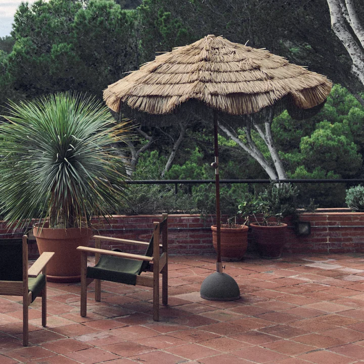 HKliving - Serengeti Parasol, Ø 192 cm, naturel