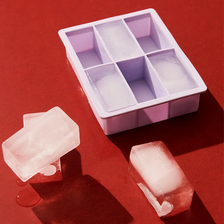 HAY - Machine à glaçons silicone rectangulaire XXL, bâtonnets, lilas