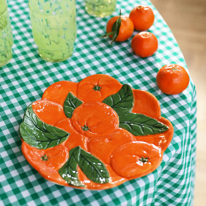 & klevering - Plateau de service orange