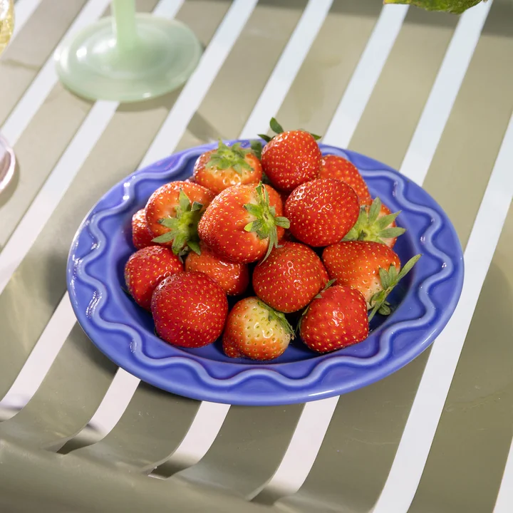 & klevering - Mochi Assiette, Ø 17,5 cm, bleu