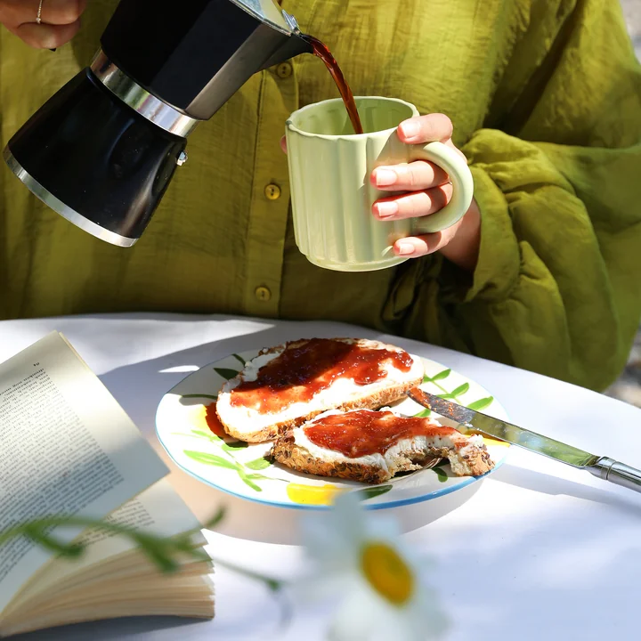 & klevering - Lemon Assiette branche, Ø 22 cm, multicolore