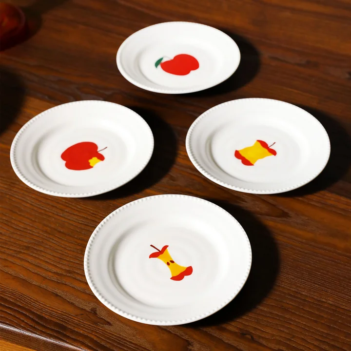 & klevering - Haines Assiette, Ø 17 cm, multicolore (set de 4)