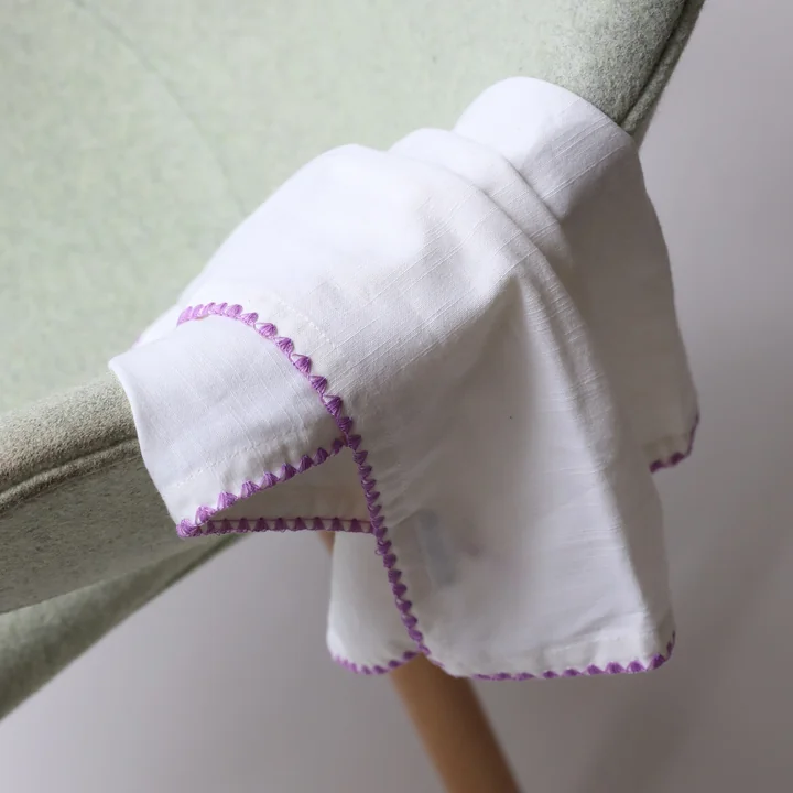 & klevering - Zigzag Serviette de table, 45 x 45 cm, multicolore