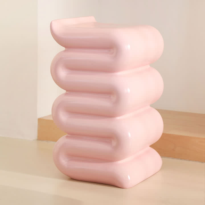 & klevering - Pillar Whip Table d'appoint, H 62 cm, rose