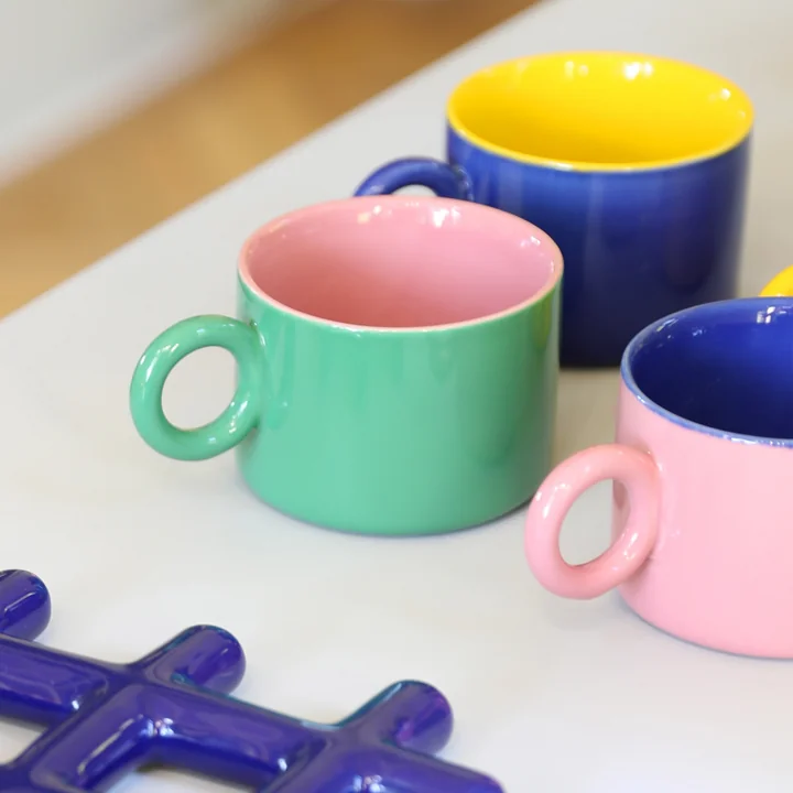 & klevering - Chiquito Tasse, 0,2 L, multicolore (set de 4)