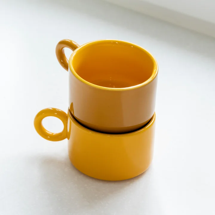 & klevering - Chiquito Tasse, 0,2 L, ocre (set de 2)