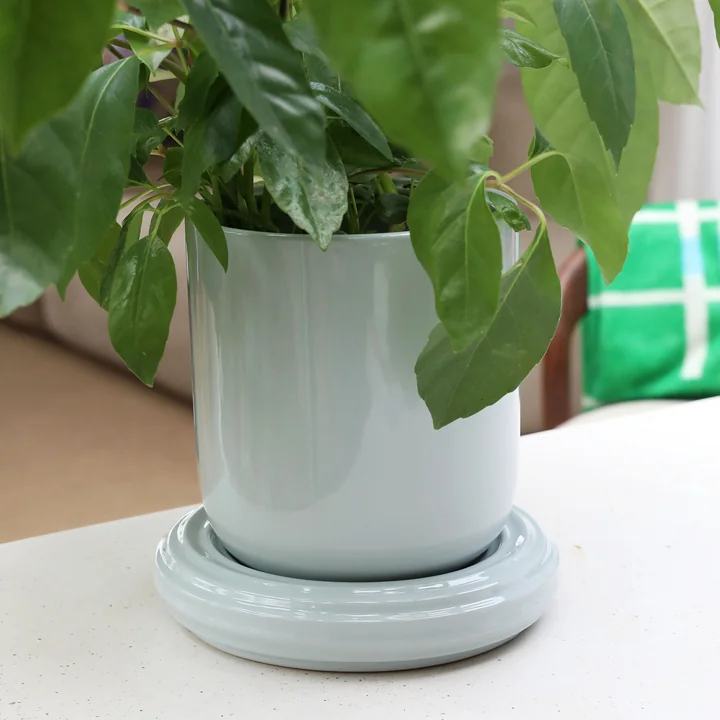 & klevering - Churros Pot de fleurs, Ø 24,5 x 25 cm, mist