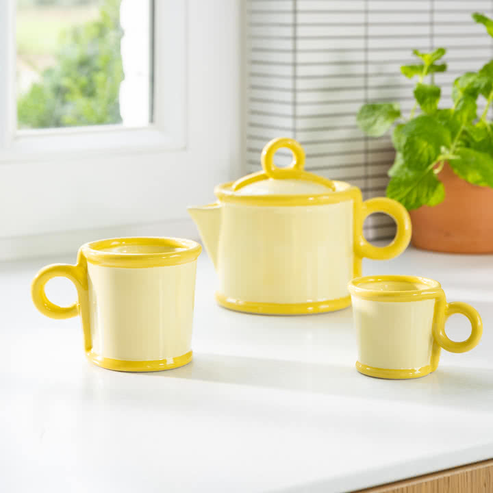 & klevering - Loop théière, jaune